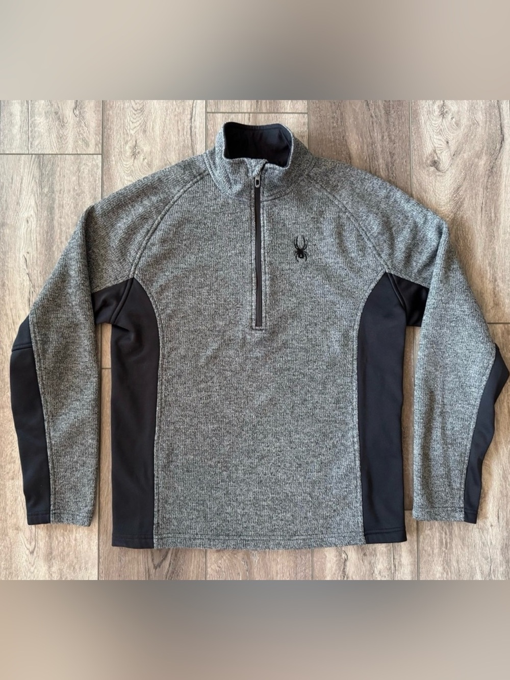 SPYDER Sweater Men’s MEDIUM Outbound Core 1/4 Zip Midweight Second Layer Skiing